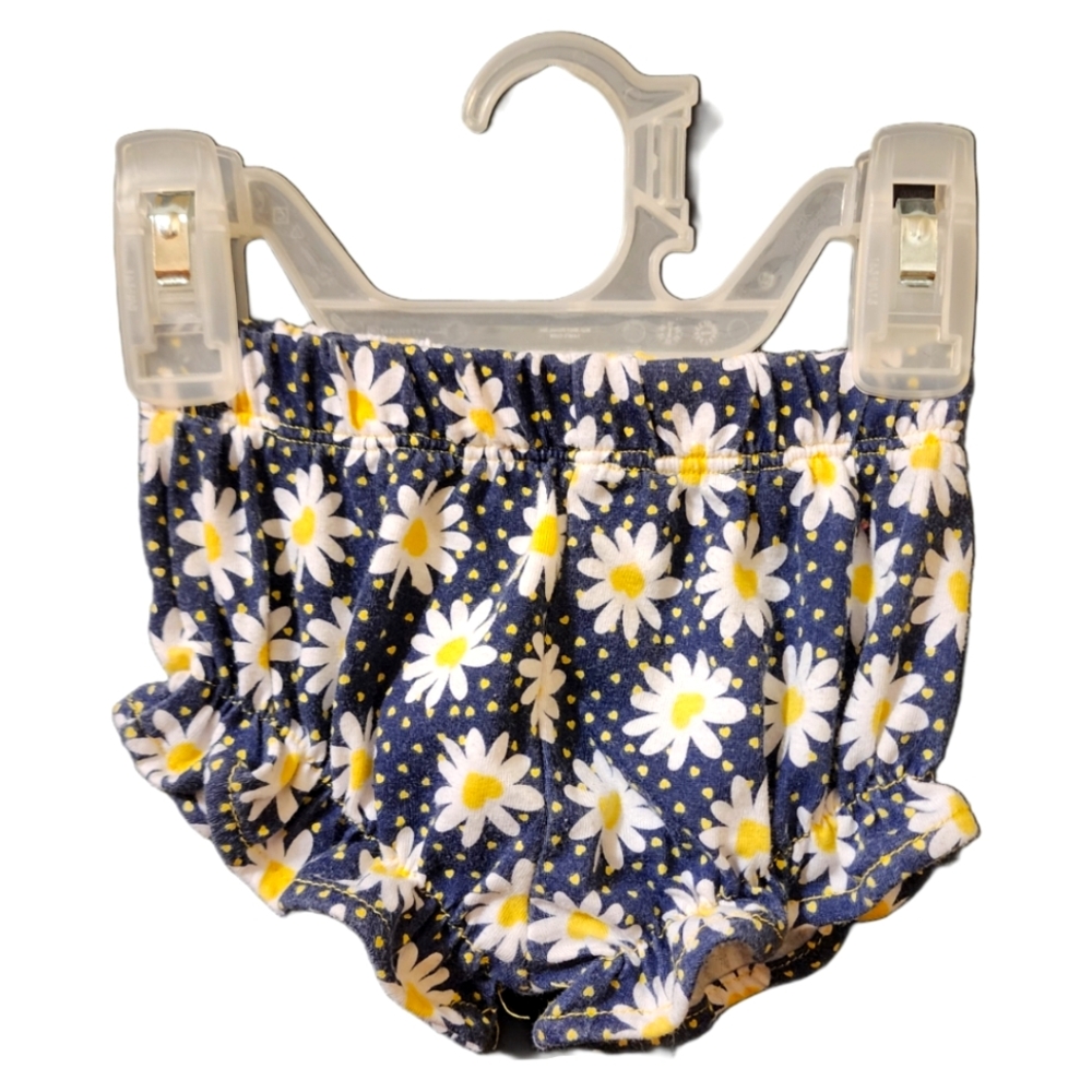 3-6 month blue daisy shorts
